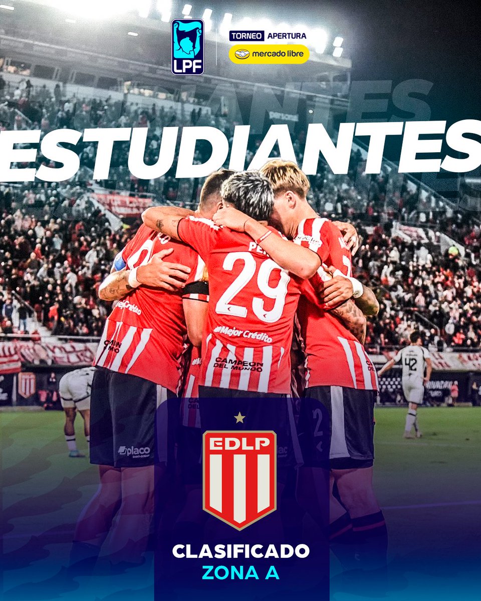 ¡El campeón ya está en los playoffs! Después de ganar ante Instituto, <a href="/EdelpOficial/">Estudiantes de La Plata</a> sacó pasaje a octavos del #TorneoMercadoLibre 2026 🏆