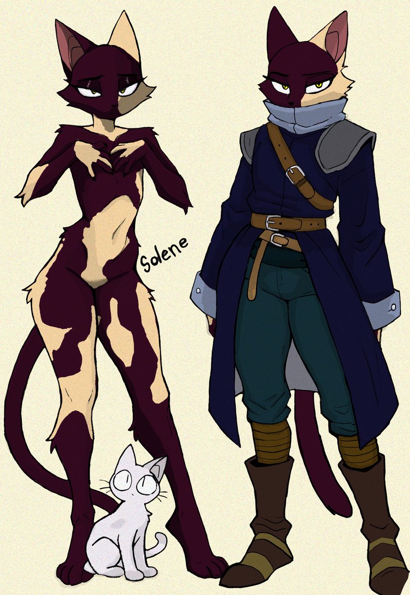 SoleneInk's tweet image. She does appreciate that it covers up her spots though...

#artistonX #anthro #art #nsfw #furry