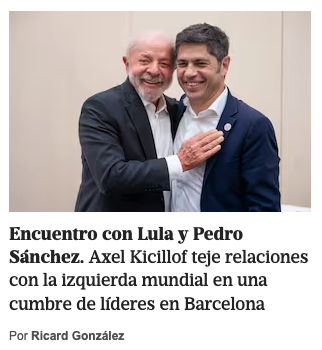 Me interesa saber por qué titulan "la izquierda" y no "la extrema izquierda".

(Para los medios solo existe "la extrema derecha")

Kicillof = Lula = Pedro Sanchez = TODO LO QUE ESTÁ MAL