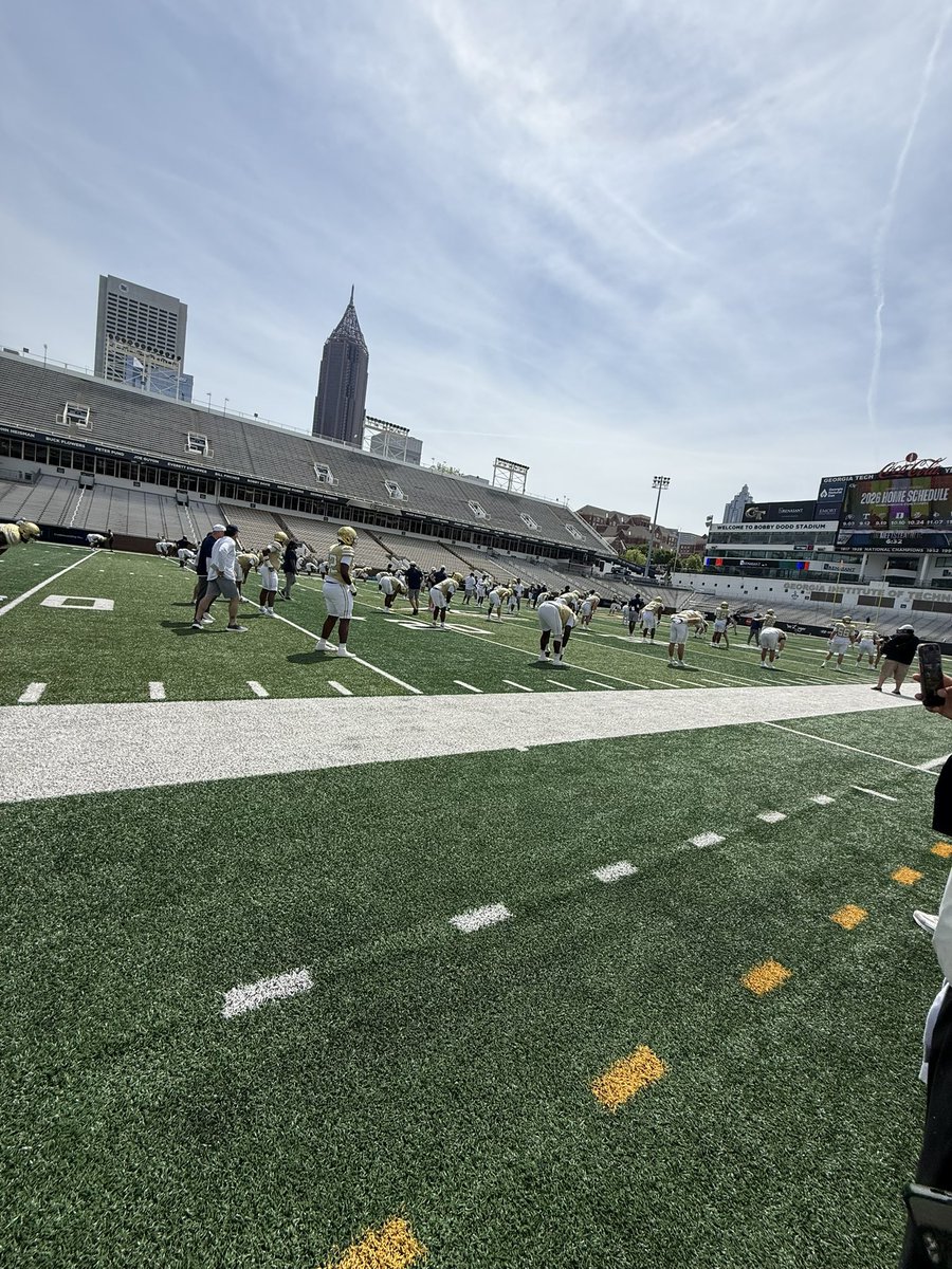 CodyQb18's tweet image. Great day at Georgia Tech watching them play an exciting spring game. Grateful to be invited back! #jackets