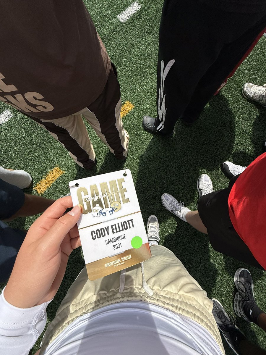 CodyQb18's tweet image. Great day at Georgia Tech watching them play an exciting spring game. Grateful to be invited back! #jackets