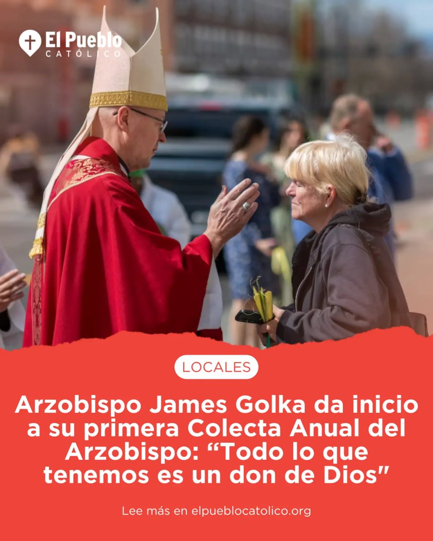¡Ya inició la Colecta Anual del Arzobispo! 🙏

La colecta es una oportunidad para unirnos como Iglesia y responder con gratitud a todo lo que Dios nos ha dado, apoyando juntos su misión.

Tu participación hace la diferencia. 💒

elpueblocatolico.org/arzobispo-jame…