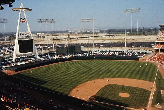Anaheim Stadium in 1966.