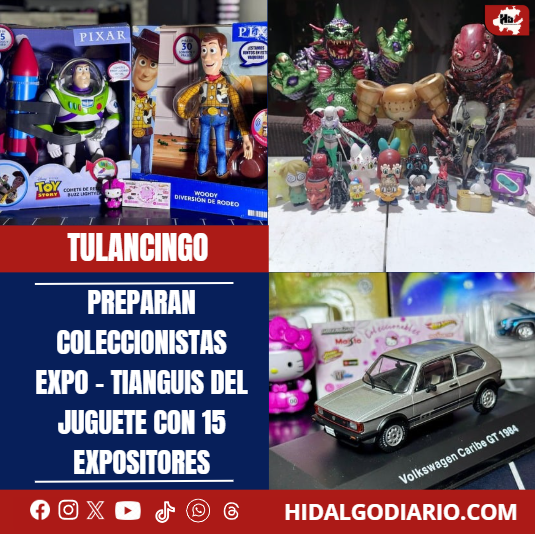Preparan coleccionistas Expo - Tianguis del Juguete con 15 expositores hidalgodiario.com/preparan-colec…