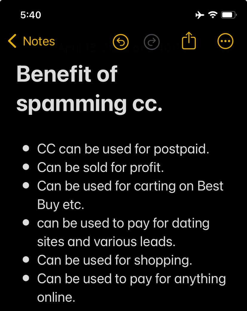 How to spam cc ,reach out on how to spam @bigsensi on TG , t.me/+hJpsF9jL4lxiM…