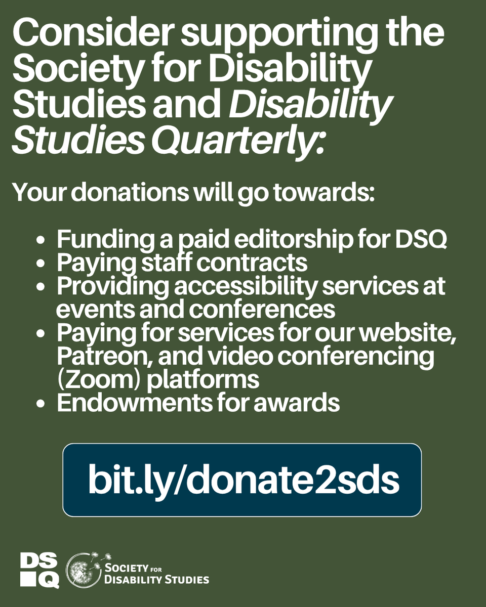 Society for Disability Studies tweet media