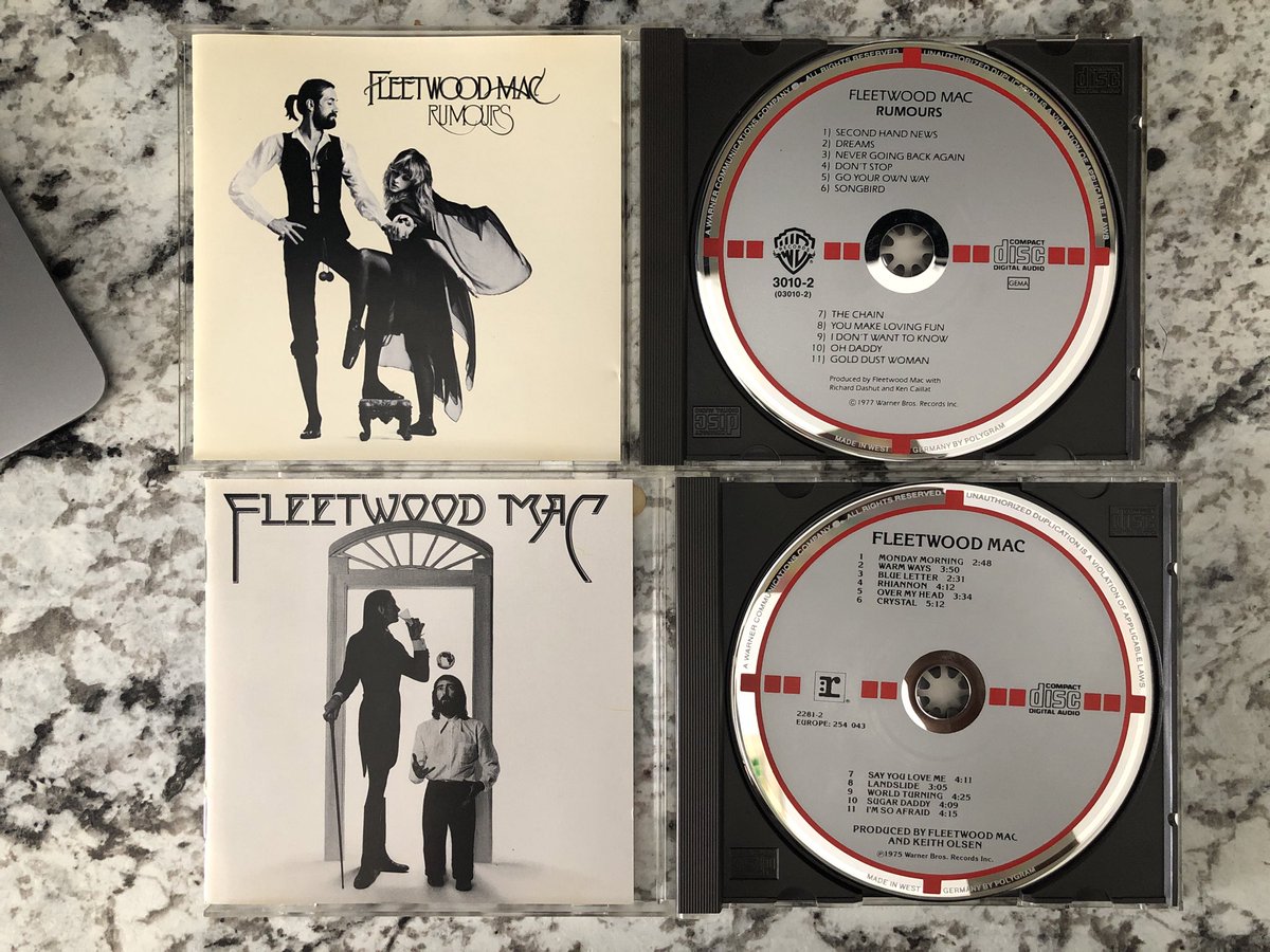 agI_39's tweet image. Today, the win streak continued when I hit the same spot and acquired West Germany target pressings of ZZ Top’s Eliminator, Fleetwood Mac’s self-titled + Rumours, and an early Japan-pressed Ghost in the Machine, all in original cases. Paid $1 a piece! 

#cdcollector #audiophile