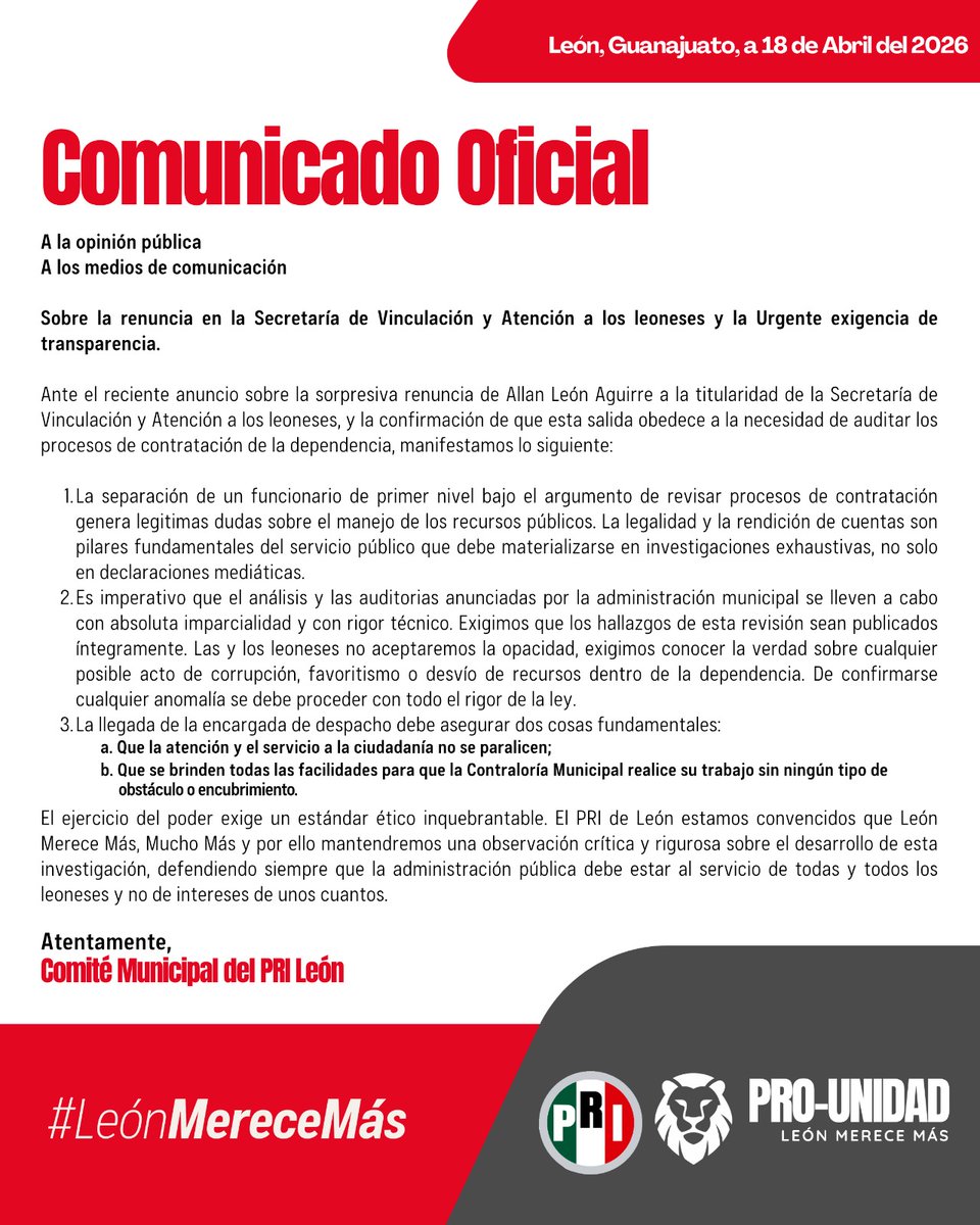 PRI León tweet media