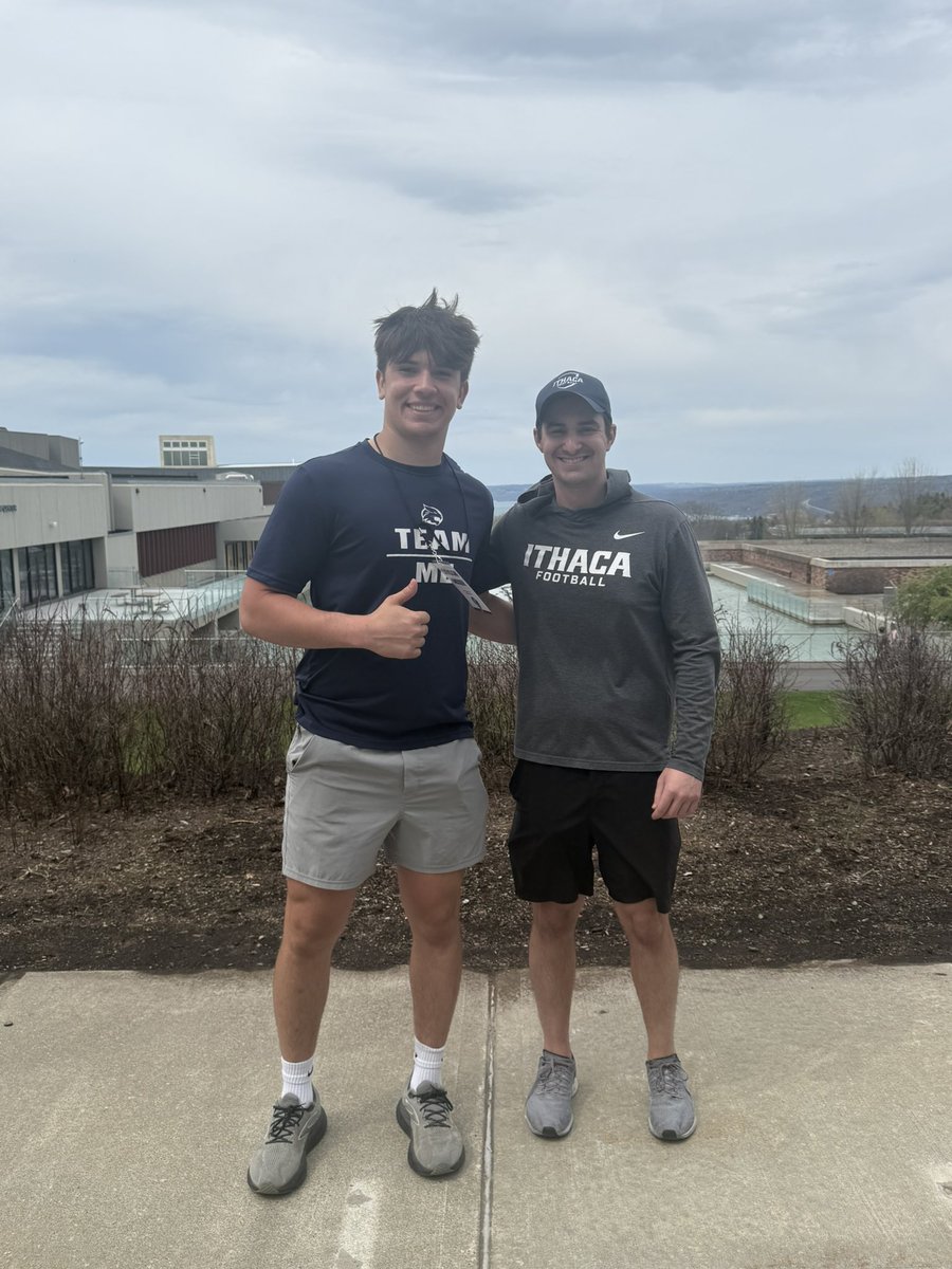 MoserLandon5's tweet photo. Had a great day at Ithaca! Thank you @Coach_Mi11er for inviting me out for a spring practice. I loved the competition  and juice the defense brought all day! 

@CoachBotts57 @MaguireBrandon @WillMargraff @coach_wwright https://t.co/rV0ZZoRgE3