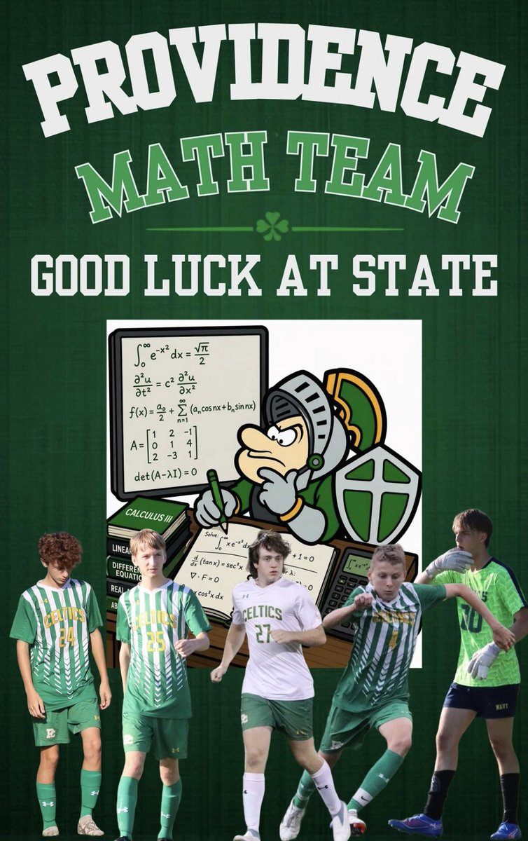 PCCeltics's tweet photo. Good luck to Logan Walker, Alex Potempa, Cooper Wojcik, Josh Smith, Luke Rost & The Math Team at State! @PCHS_Celtics @ProviAthletics #mathteam https://t.co/HcvgKsrEWI