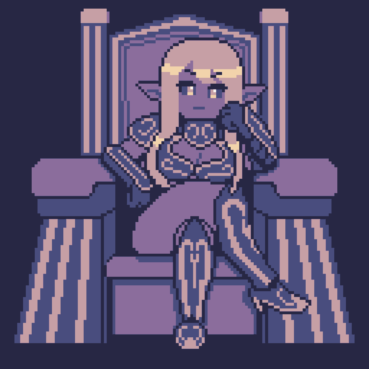 labakatei's tweet image. Dark elf
#pixelart