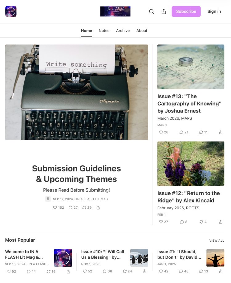 Duotrope's tweet image. Read our editor interview with In a Flash: duotrope.com/interview/edit… #amwriting