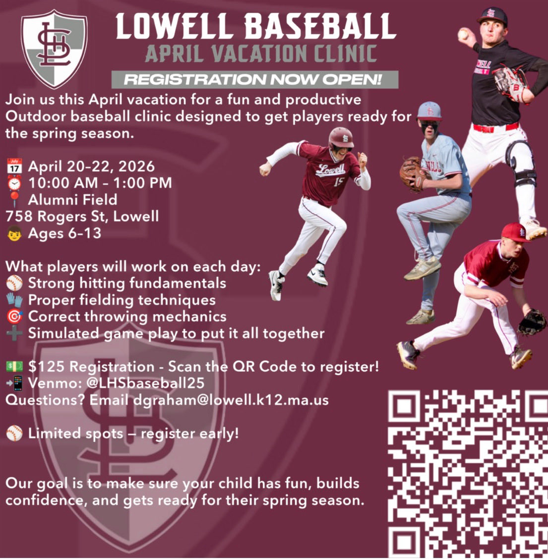 Dcrack9's tweet photo. 🚨 LAST CALL 🚨
We still have a few spots available for our April Vacation Baseball Clinic!
If you’re interested, please try to reach out via email ahead of time to reserve your spot, but we’ll do our best to accommodate any last-minute sign-ups. https://t.co/Qyb3Hzp67j