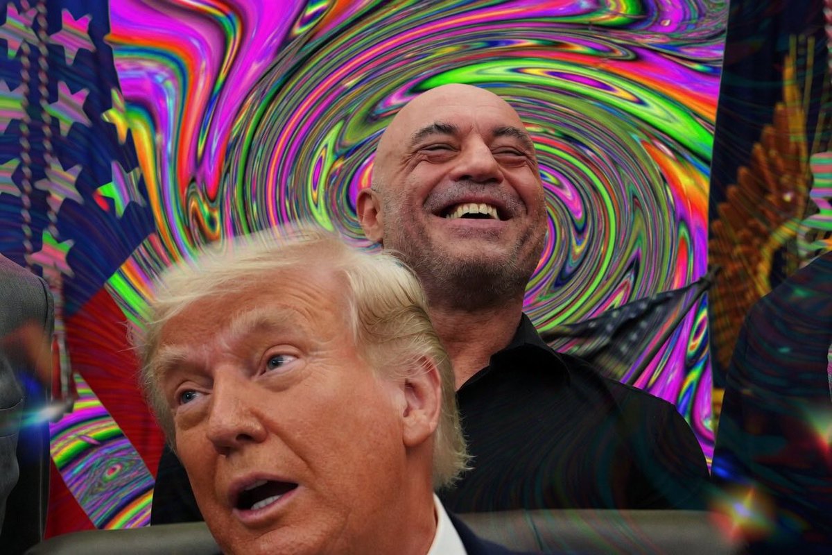 So Joe Rogan calls Donald
Trump and says he should legalized psychedelic drugs. Trump responds
No problem 😆 Jerry Garcia and all of the Dead Heads are tripping in celebration all over the country?? Good time for celebrities to make requests I guess.