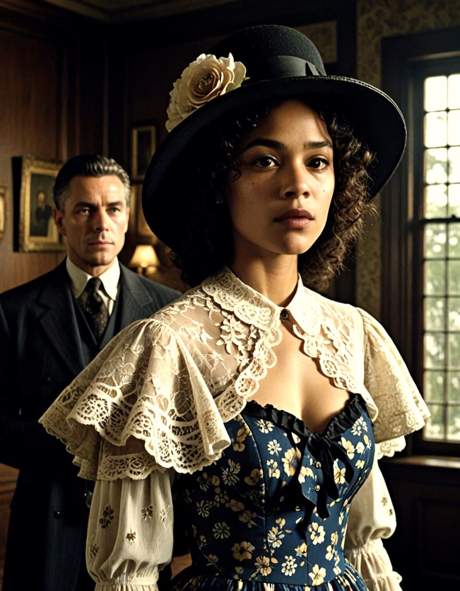 VintageVibesArt's tweet image. "Secrets"

#digitalart #portrait #cinematic #suspense #characterportrait #vintage #bourgeousie #gothic  #digitalartists #photorealism #VintageVibesArt