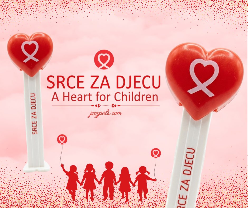pez_pals's tweet photo. A beautiful heart-shaped #PEZ dispenser from Bosnia has just arrived! ❤️
These dispensers are now appearing in stores across Bosnia, and the best part: with every PEZ Heart purchased, one convertible mark is donated directly to the children’s organization. #pezcandy https://t.co/4Dqi0vcLDW