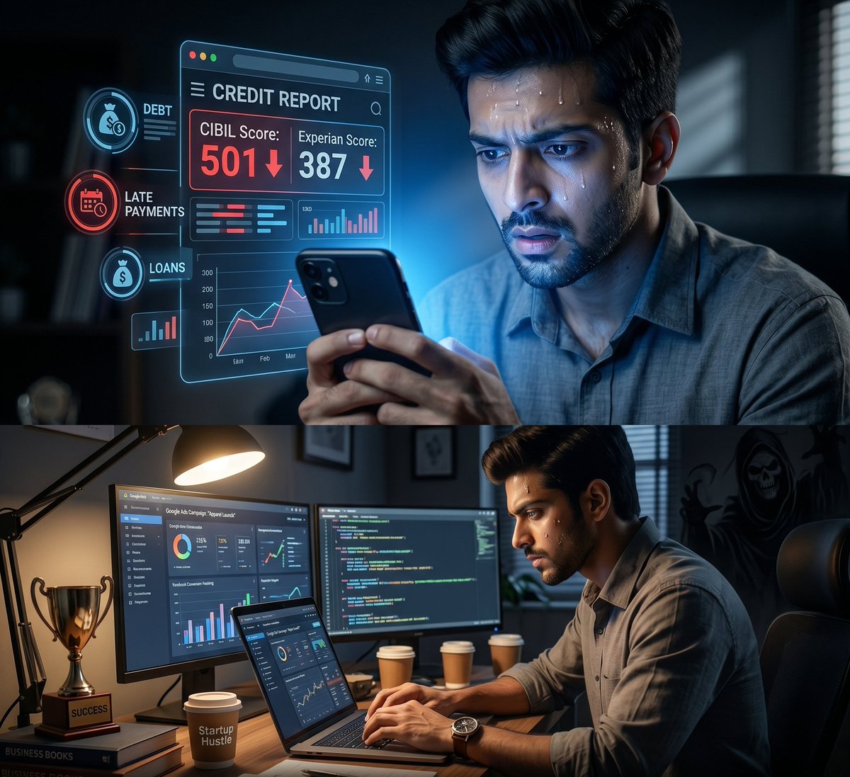 ravivsworld's tweet image. 2020–21: Salary cuts, marriage &amp;amp; family expenses.

Still, I started my own business—Digital Marketing &amp;amp; Trading (MSME). Built, trained &amp;amp; survived.

But one thing remained—damaged credit from loans I NEVER took.

#StartupJourney #Entrepreneurship #Struggle #banking #finance #viral