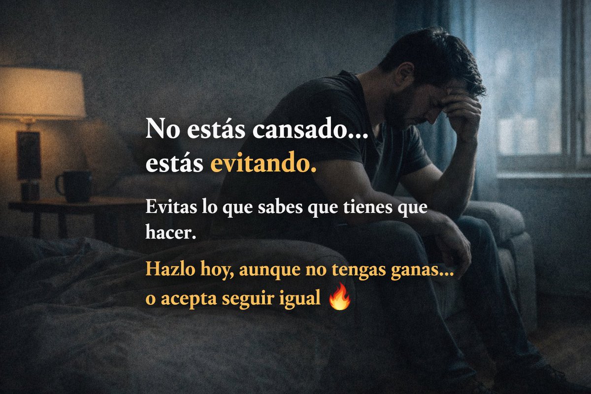 yofer29's tweet photo. No estás cansado… estás evitando.
Evitas lo que sabes que tienes que hacer.
Hazlo hoy, aunque no tengas ganas…
o acepta seguir igual 🔥
#Community #Superacion #Motivacion #LikeCommentRepost https://t.co/eAWAlW4v4s