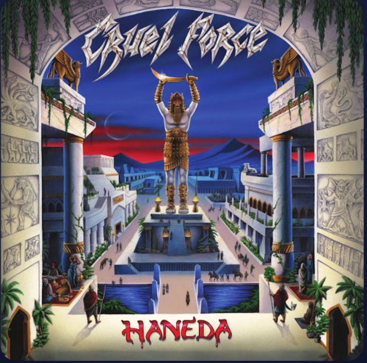 takashi19680801's tweet image. ドイツのスラッシュメタルバンド。80年代の音だねぇ〜
今のバンドなんだけど。
このB級感がたまりません🤘
#Nowplaying
#CRUELFORCE 
アルバム名がHANEDA って？🤔