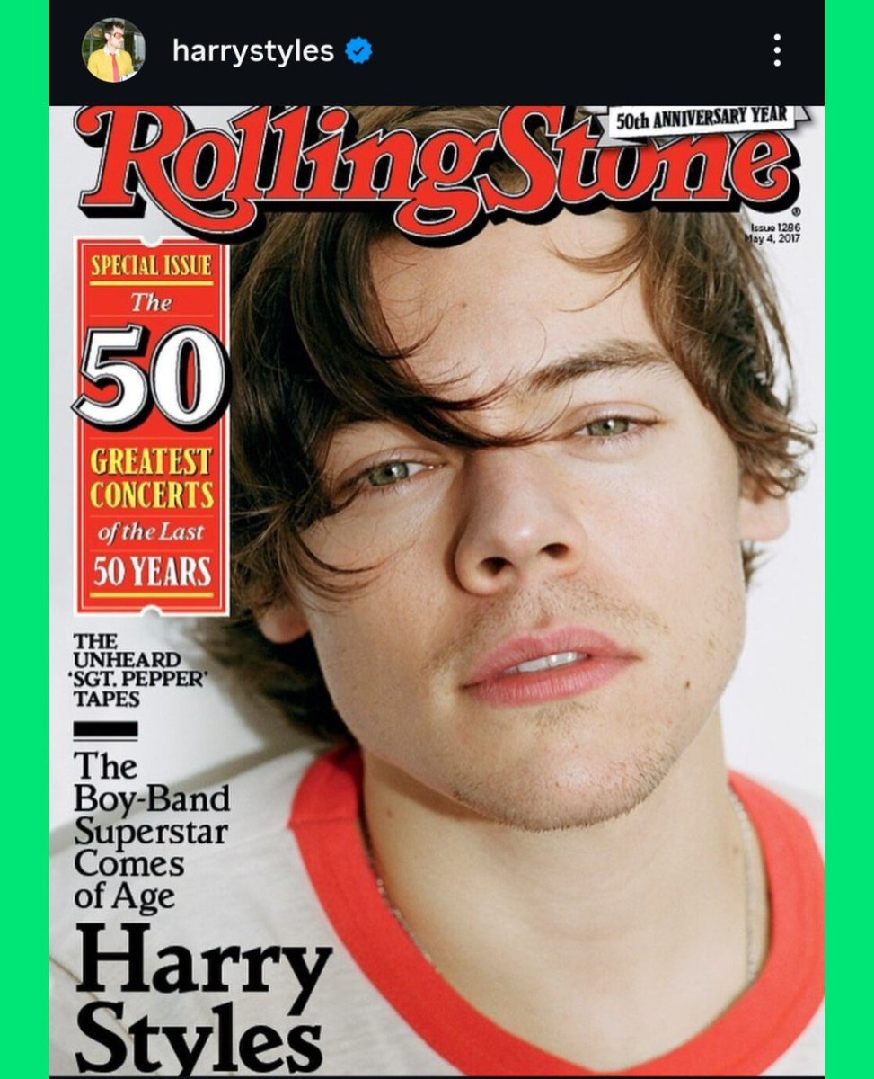 KStomska's tweet image. 9 yrs ago Rolling Stone released this cover shoot with Harry 💚
#HarryStyles #Throwback #Memories