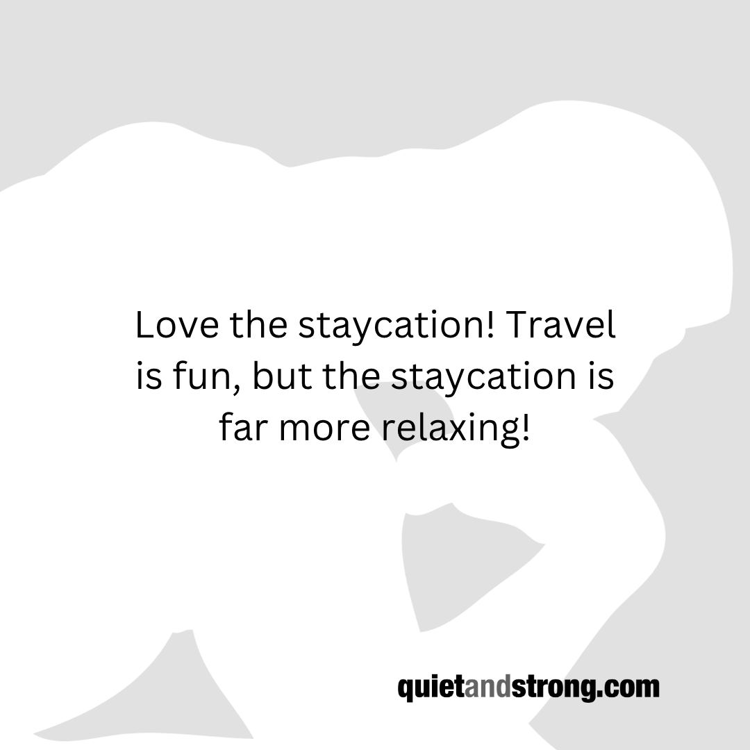 quietandstrong's tweet image. Love the staycation! Travel is fun, but the staycation is far more relaxing!

#introvert #introverts #productivity #timemanagement