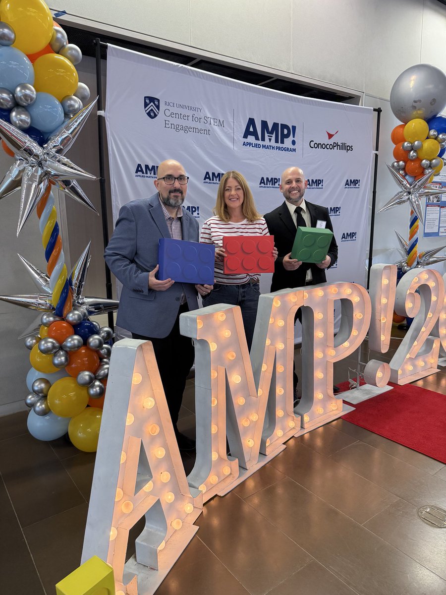 Ramirez_STEM's tweet photo. The 2026 AMPosium! celebrating these fantastic AMP! Teachers was a success! Thank you to everyone who joined us today and a big thank you to @conocophillips! @RiceU_STEM https://t.co/Ppvtrf8ZhQ
