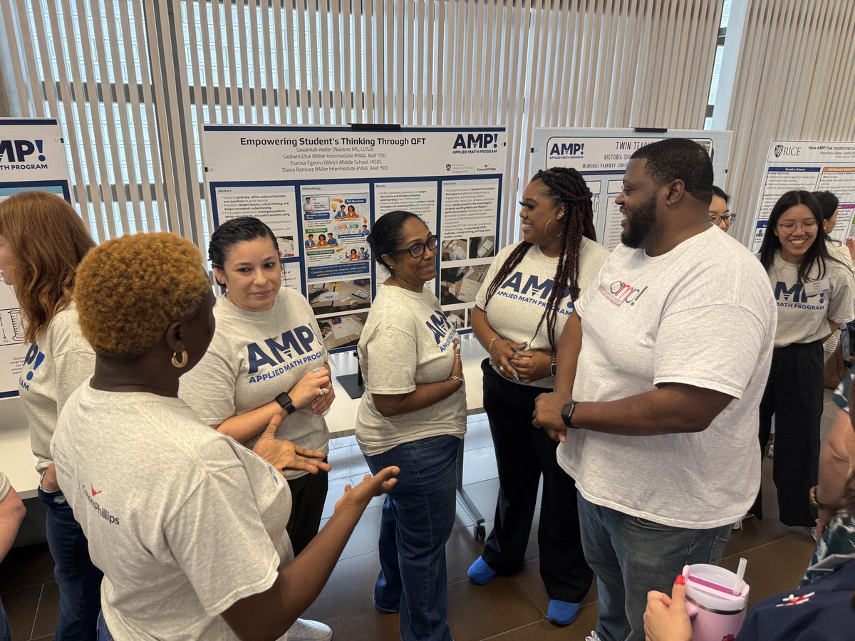 Ramirez_STEM's tweet photo. The 2026 AMPosium! celebrating these fantastic AMP! Teachers was a success! Thank you to everyone who joined us today and a big thank you to @conocophillips! @RiceU_STEM https://t.co/Ppvtrf8ZhQ