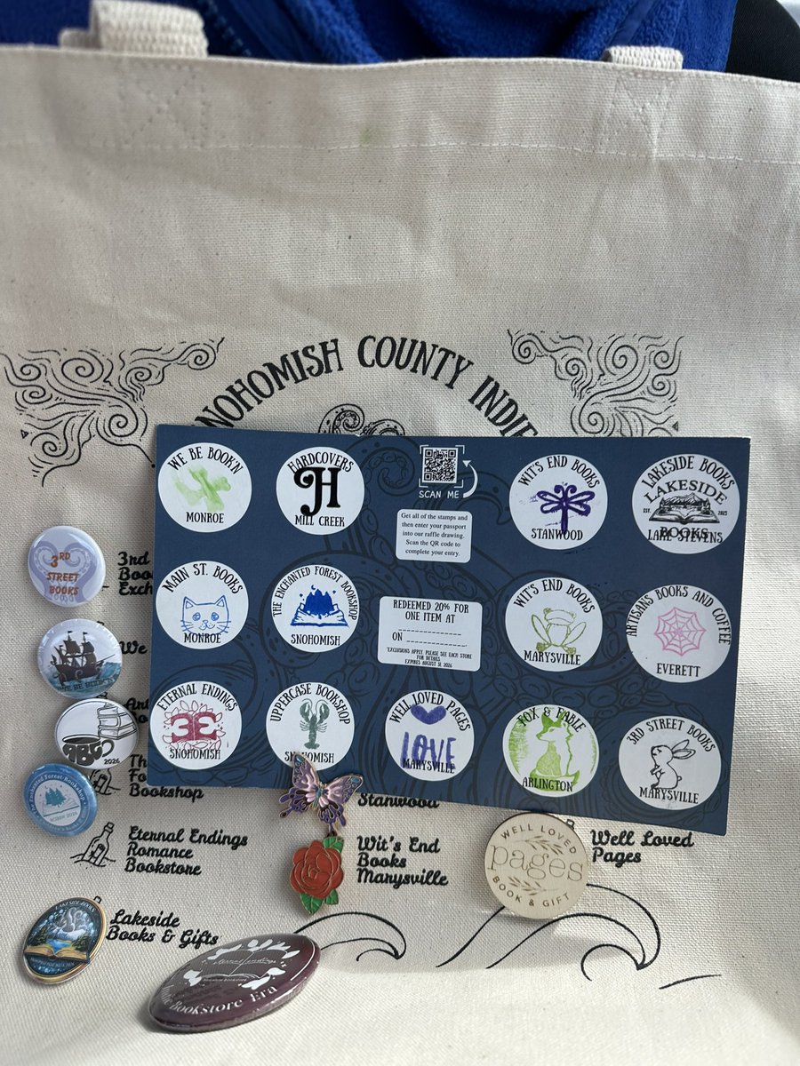 Uncaged4x4's tweet photo. We had a fun day exploring the Indie Bookstores in Snohomish County.   We were able to complete our passport within 7 1/2 hrs.   #IndependentBookstoreDay2026 #SCIBSW #SnohomishCounty https://t.co/FEIwNQHrJv