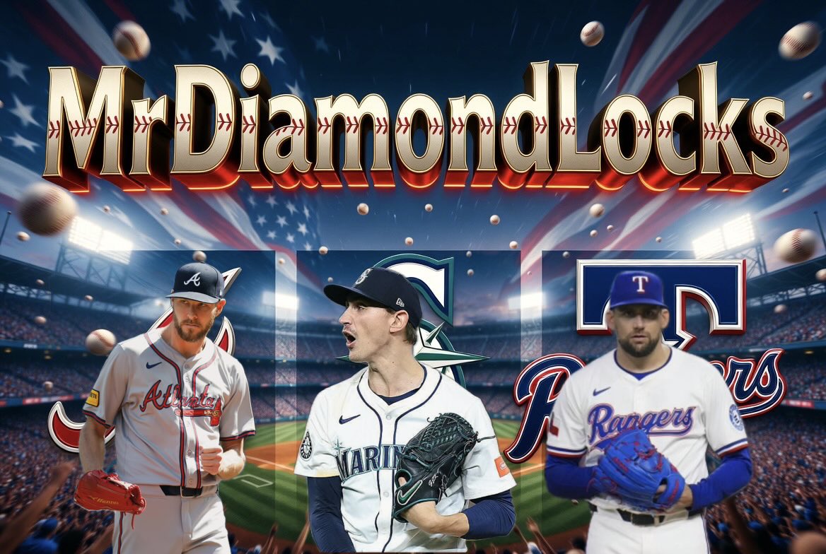 MrDiamondlocks's tweet photo. 🔥 MLB PROP LOCKS 🔥
Chris Sale (ATL) Over 17.5 Outs
George Kirby (SEA) Over 17.5 Outs
Nathan Eovaldi (TEX) Over 4.5 Ks
Three aces going deep today. These are CASH machines ⚾💰
Who’s riding with me? Drop a 🔥 below!
#MLBPicks #Braves #Mariners #Rangers #DiamondLocks https://t.co/xJ0D4t46dR