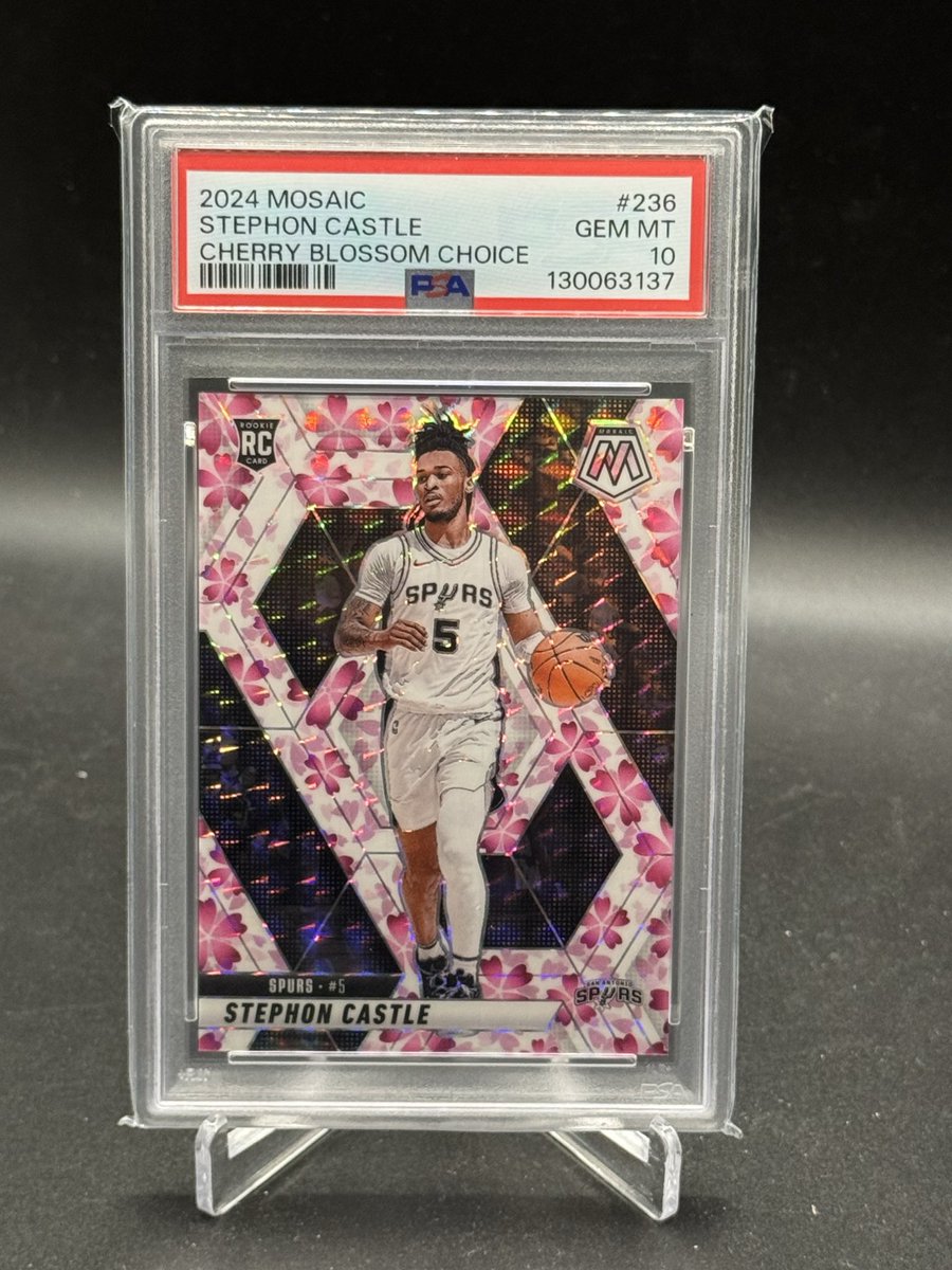 ALCARDKING's tweet photo. Stephon Castle Cherry Blossum /20 PSA 10 $3500 https://t.co/zIPLsG3Ene