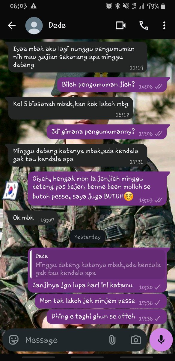 Rubyabyss17's tweet photo. Padahal cuman mau hakku anjir, malah diblokir, sumpah gk ikhlas banget aku. Meski uang yg dipinjam dikit, cuman aku dah hilang respect, jgn sok akrab lagi deh kalau ketemu aku. 
Aku kerja PP 64 km ya njing tiap hari, belum kena sinis staff disana (posisi aku magang)😭😭😭 https://t.co/M3EACYWUig