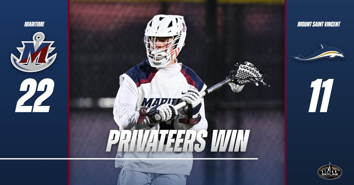 MTimePrivateers's tweet photo. 🥍 #PRIVATEERSWIN 🥍

@MaritimeMLAX cruised past Mount St. Vincent, 22-11, in its final home game of the regular season on Saturday

#GoPrivateers ⚓️ https://t.co/zYFTuWeNgI
