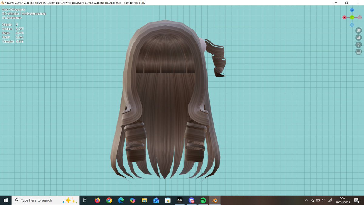 Folepkin's tweet image. •°MAKE THE MODEL BETTER°•
Sell this model 8k robux w tax
You will get other colors if you want
DM if interested 
#Roblox #RobloxHair #RobloxUgc #CreatorUgc #RobloxCreator #Blender