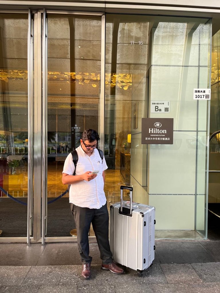 shan_shrma's tweet photo. @HiltonHotels 2/n After being threatened and shown the door by Mr Keno at Hilton Futian ShenZhen! He wanted to call police on me because i was requesting an early checkin. https://t.co/dvqBfiswz3