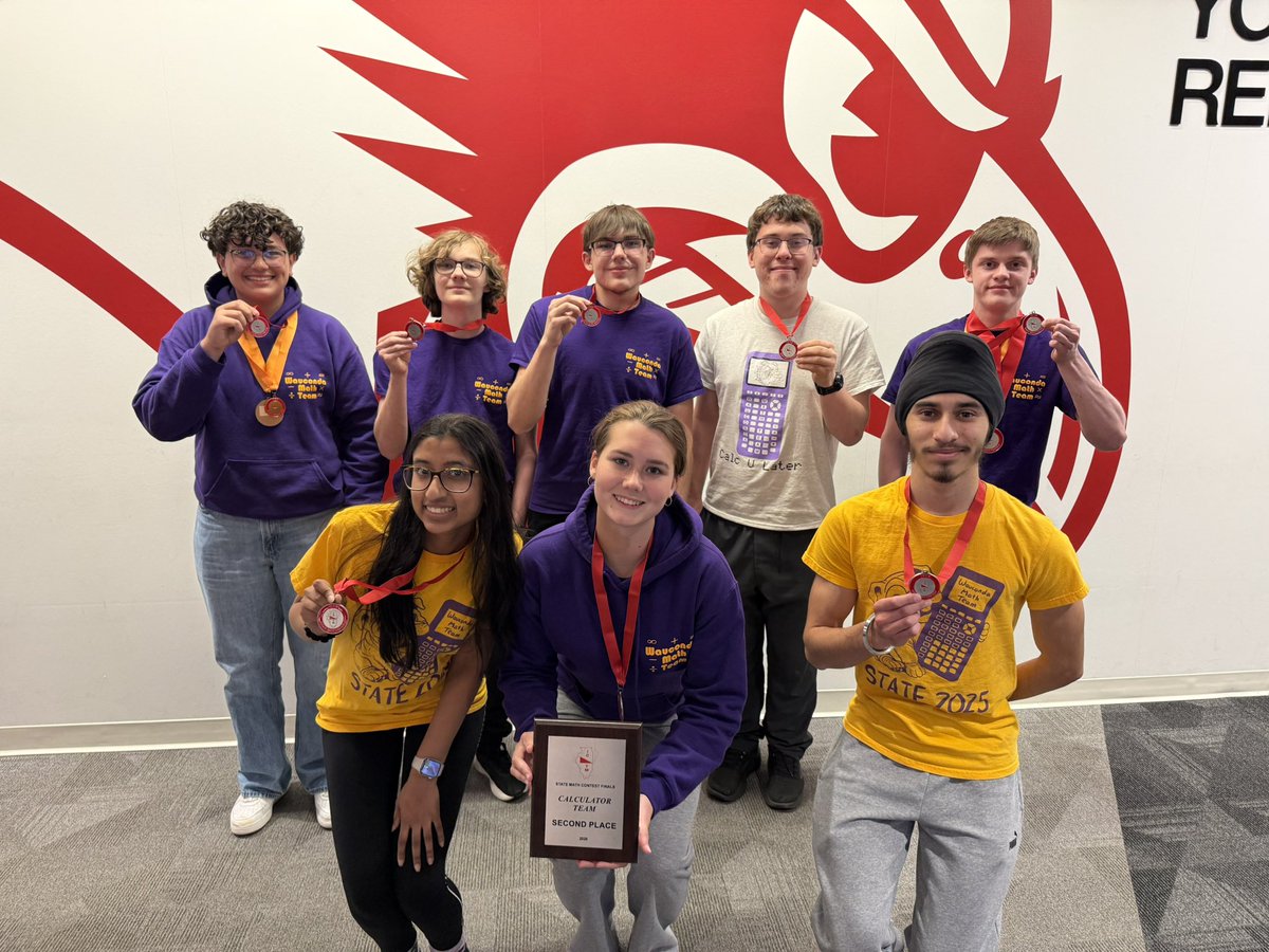 msjohnston_math's tweet photo. Math Team State Results 4/18
🥈2nd - Calculator Team
🥈2nd - Geometry Individual - Jeremiah
🏅4th - Geometry Team
🏅4th - Geometry Individual - Aaron

What an outstanding end to a great season!! 🎉🥳🎉

@BulldogLife_WHS @Ferger314 @WaucondaCUSD118 https://t.co/b4uec3qTtB
