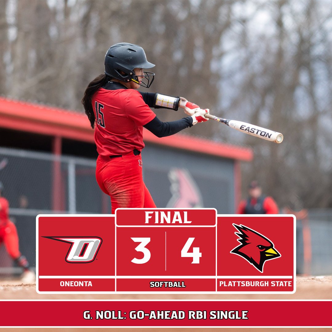 PlattsAthletics's tweet photo. SB I SUNYAC Sweep!

The Cards secure the doubleheader sweep, collecting a pair of 4-3 victories!

#CardinalStrong #CardinalCountry https://t.co/GtjkRBuDpR