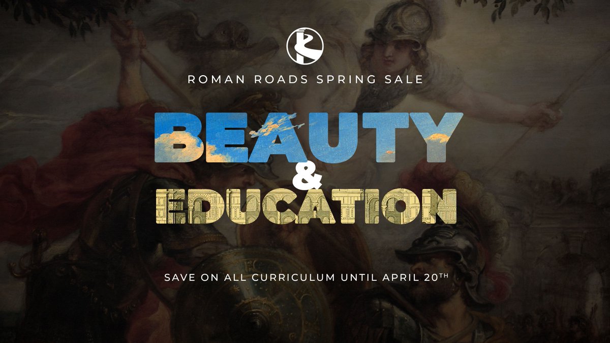 Just a few more days to save! 

• Old Western Culture 
• Old Western Culture Companion Series (NEW)
• Rhetoric
• Poetry
• Classical Mathematics 
• Roman Roads Classics and Guides
• Latin 
• Civics 
• Logic
• History
• Economics
• Classroom ART
• Electives &amp; more!