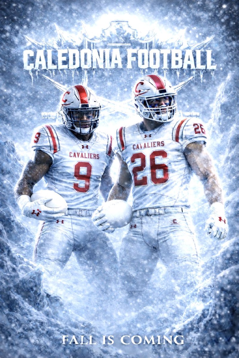 The new look of Cavalier Football. 
Fall is coming… #SWORDSUP⚔️
