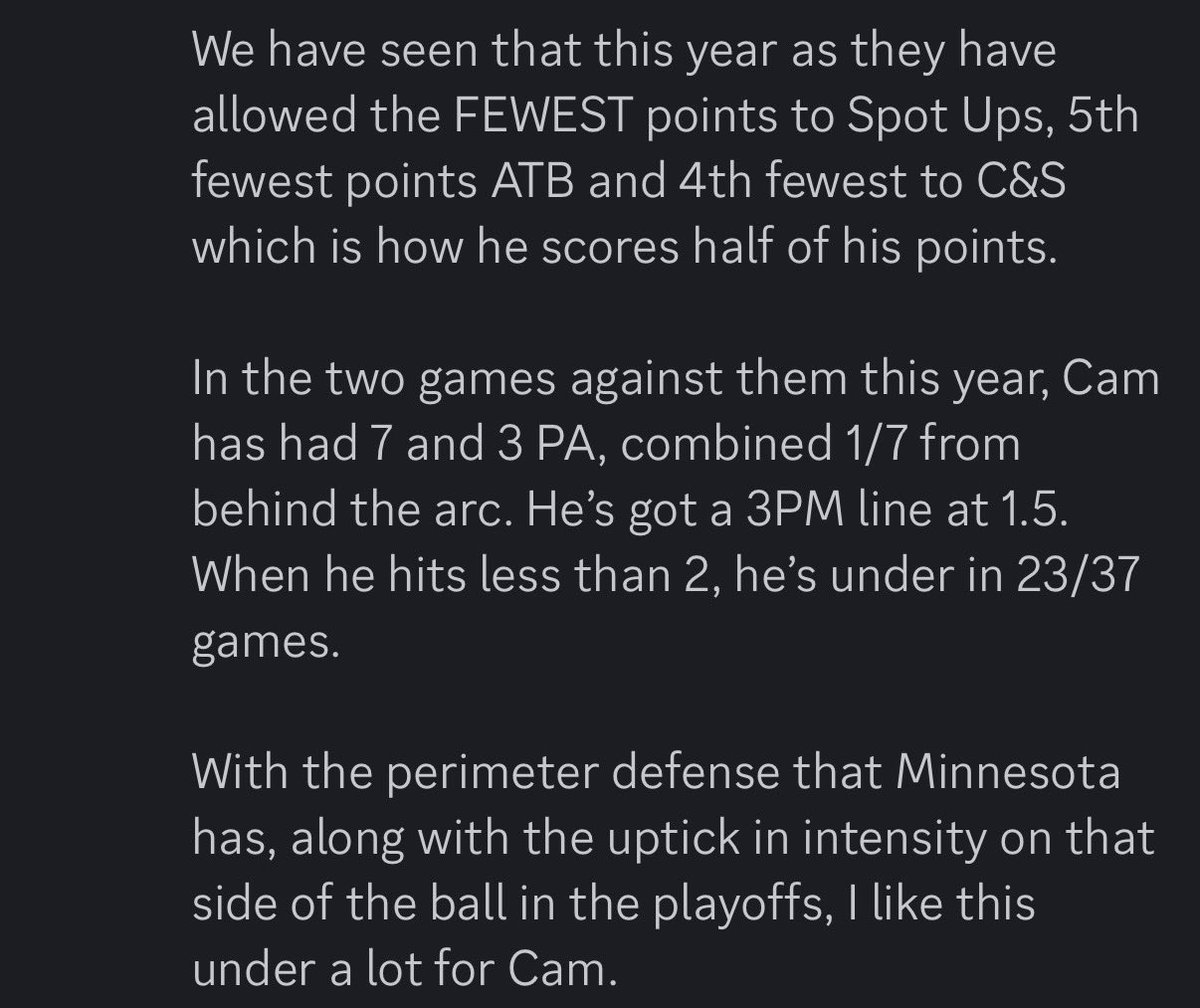 QuentinLocks's tweet photo. Cam Johnson U 14.5 Points + Assists✅✅

Cash ALL lines🔥

1-0 on the day in the NBA. https://t.co/8knn4myso5
