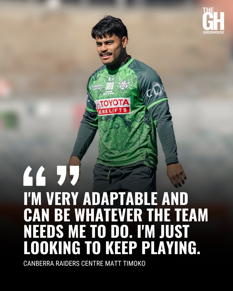 TheGHRaiders's tweet image. Matt Timoko ecstatic to be remaining with Raiders in 2027, with the door still open for 2028. Per The Canberra Times. 🏉📰👉 ow.ly/2Jun50YLz1j

#NRL #Canberra #Raiders #CanberraRaiders #WeAreRaiders