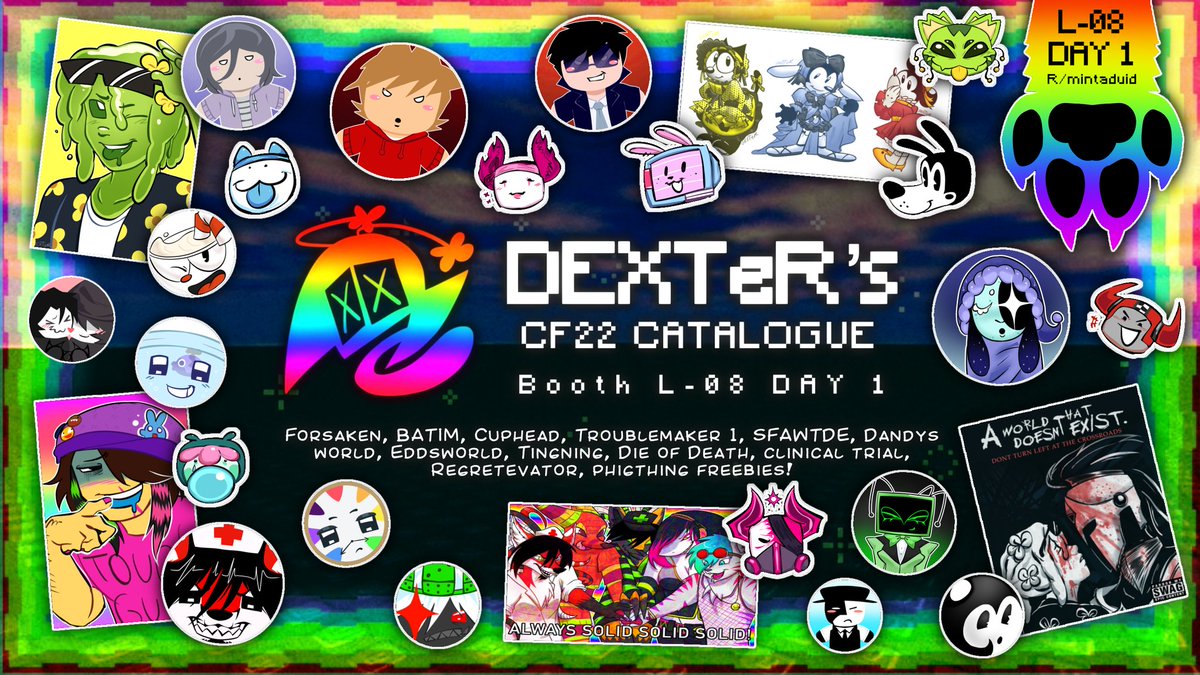 SammyHamborgur's tweet image. [DEXTeR's #CF22 CATALOGUE!!!]

OTS ONLY - DAY 1
BOOTH: R/Mintaduid (L-08) 
🍔 : ❤ + 🔄 Are highly appreciated! 

Catalogue in 🧵
#multifandom #cf22catalogue