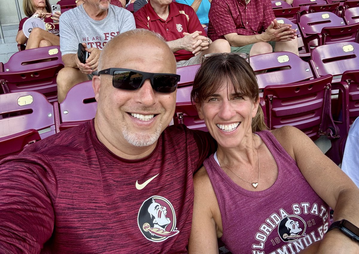 CoachScheier's tweet image. Take me out 2 the BALLGAME!
First @FSUBaseball game
with my RIDE or DIE!
#NolesSupportingNoles
#NolesWin #NoleFam 
#LetsRide 🍢