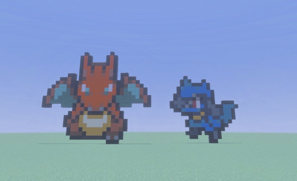 久々にマイクラでがっつり作ったー、疲れたー🥱ドット絵のポケモンすき🫨🫨🫨
#Minecraft #ポケモン