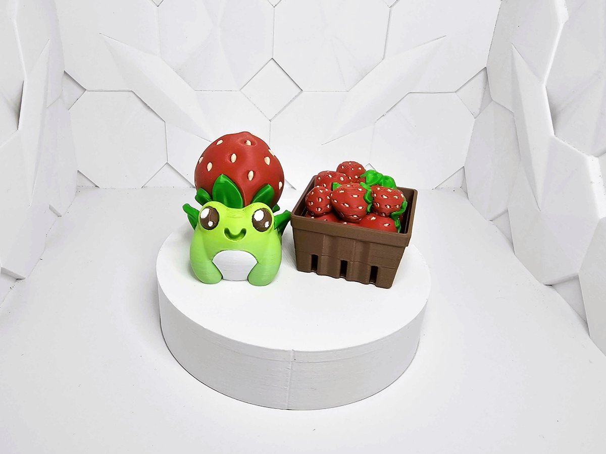 LayeredLuxuries's tweet photo. 🍓🐸 NEW DROP!
Our Strawberry Frog fidget clickers are here and they are SO satisfying to click 😍
Choose the frog, the berry basket, or grab the full set!
https://t.co/iFMwIwLOhM
#fidgettoys #kawaiiaesthetic #3dprinted #FrogLover #etsyfinds #etsyshopowner #smallbusinesslove https://t.co/AjWaGIxsYC