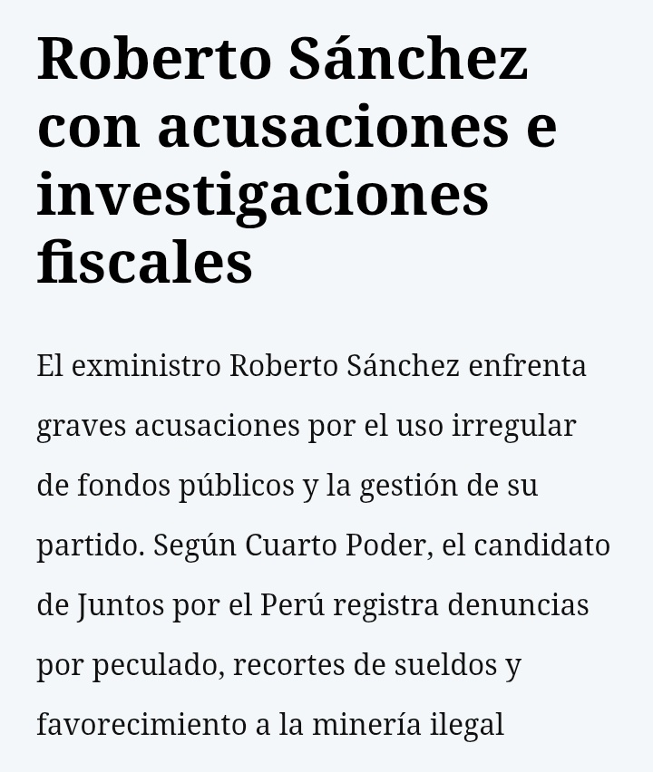 Si no quieren votar por Keiko, no hay problema, pero no digan q van por la anticorrupción, cuando el otro candidato tb tiene investigaciones fiscales por corrupción.