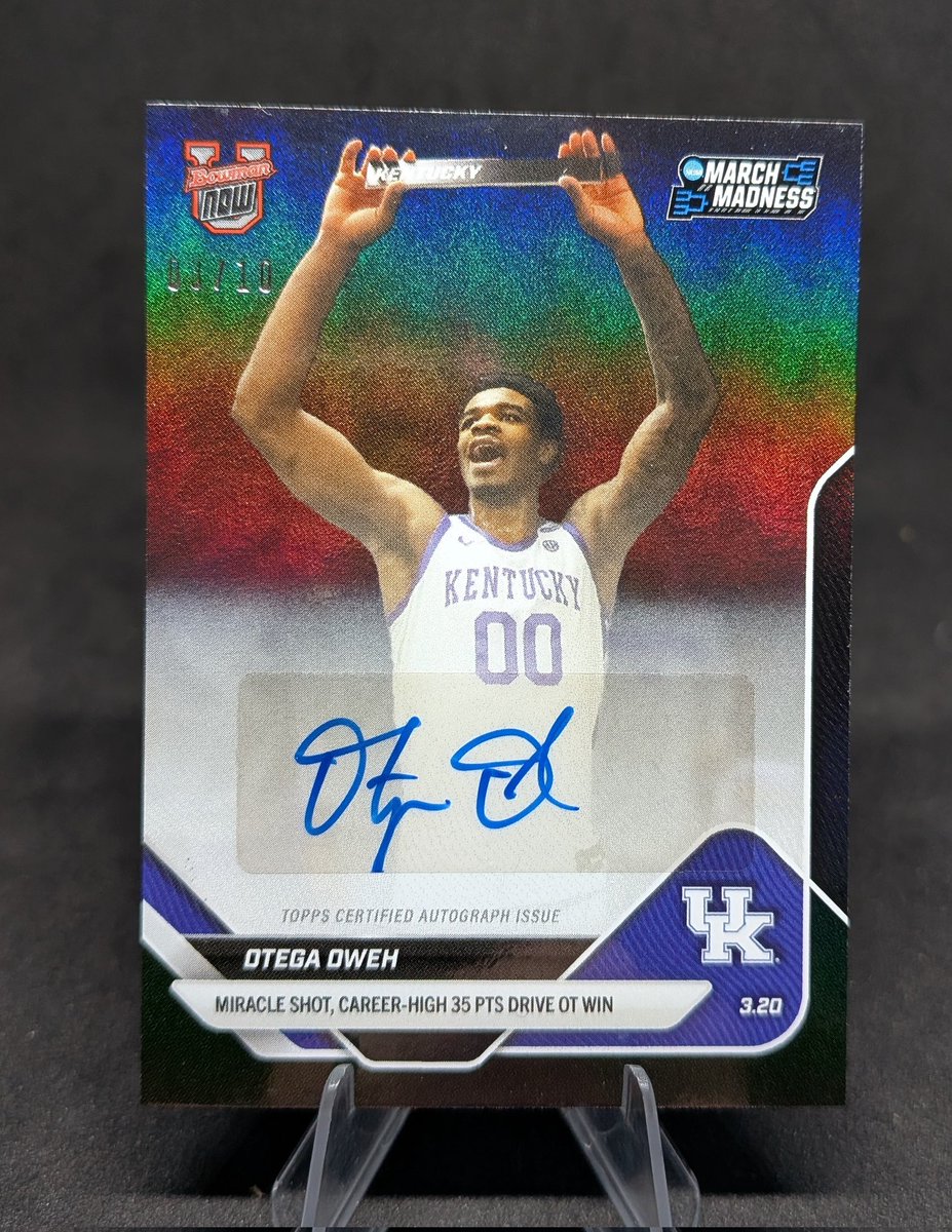 HeirloomSports's tweet image. Got my Topps Now package today. 😼🔥 #BBN @OtegaOweh