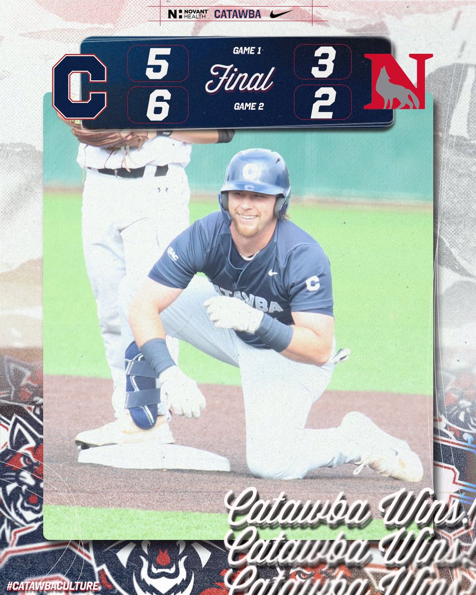 𝐒𝐀𝐂 𝐂𝐇𝐀𝐌𝐏𝐒 🏆

<a href="/CatawbaBaseball/">Catawba Baseball</a> wrapped up the outright <a href="/SAC_Athletics/">South Atlantic Conference</a> regular season title by finishing out a road sweep of Newberry!

1⃣5⃣ regular season SAC titles since 2003! 🤯

#BeYourOwnHero | #CatawbaCulture