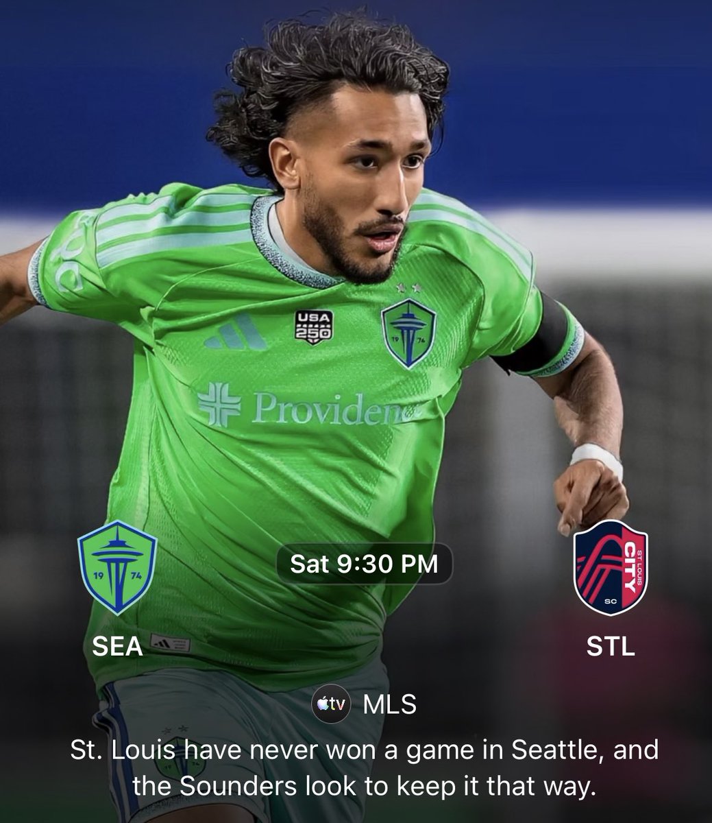 Budweisered4's tweet image. The @stlCITYsc have never won a game in Seattle, &amp;amp; the @SoundersFC look to keep it that way. Catch all the action of #MLS all season long via #AppleTV