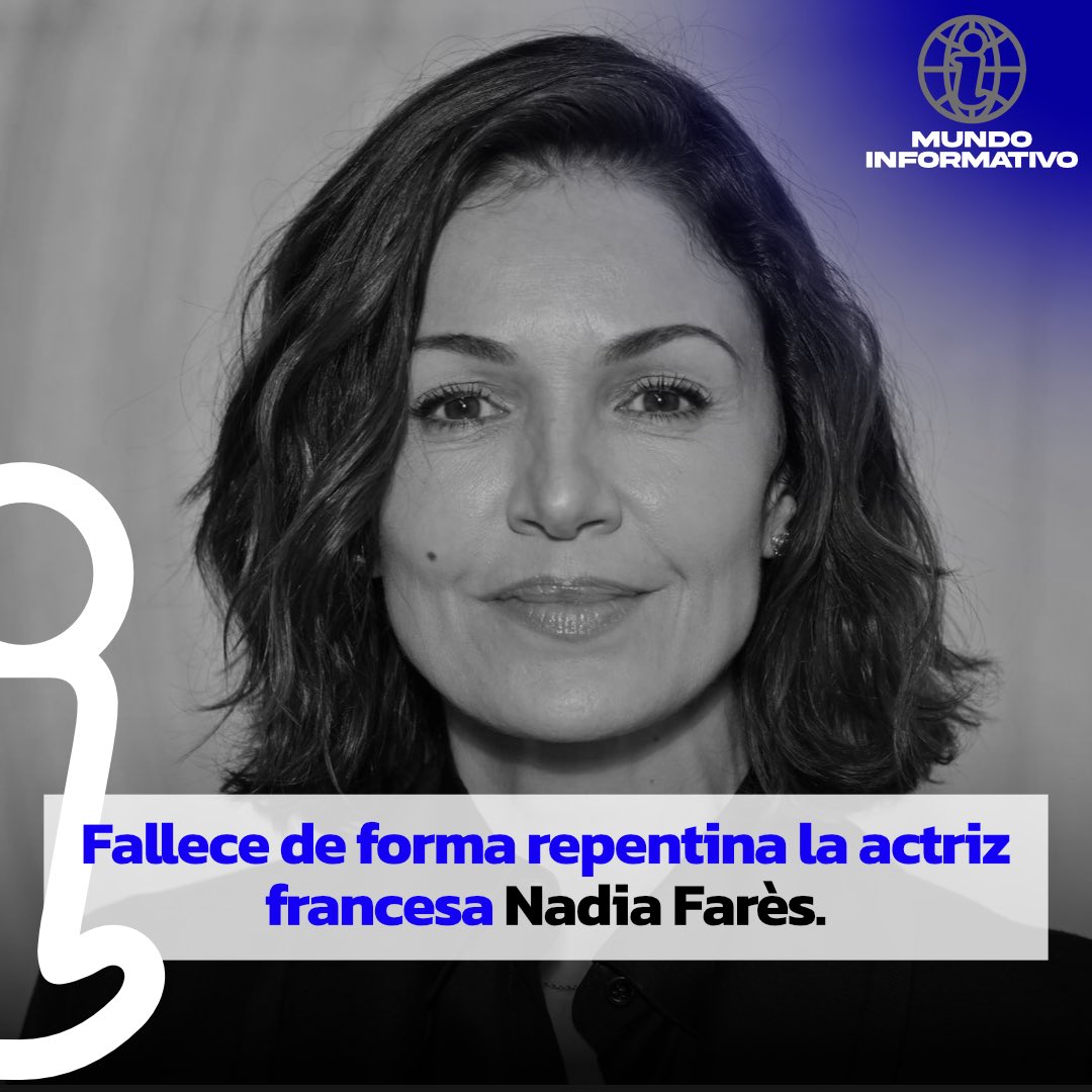 MundoInformat19's tweet image. ¡TRAGEDIA EN EL MUNDO DEL CINE! 🎬💔🕊️

Se confirma el fallecimiento de la actriz Nadia Farès tras un fatal accidente en una piscina. Una noticia que nos deja a todos en shock y con el corazón roto. 😭

#NadiaFares #CineInternacional #QEPD