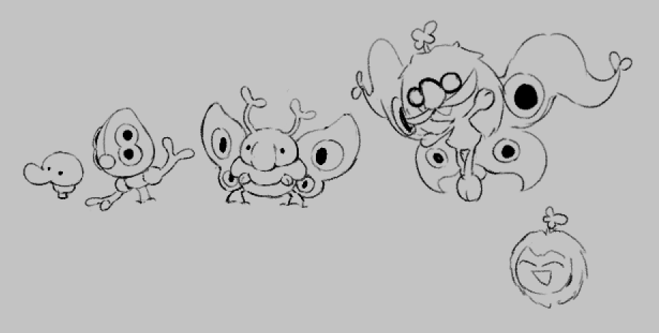 Pucka → Prickles → Golden Prickles

Verm → Severm → Quiverm → Observerm